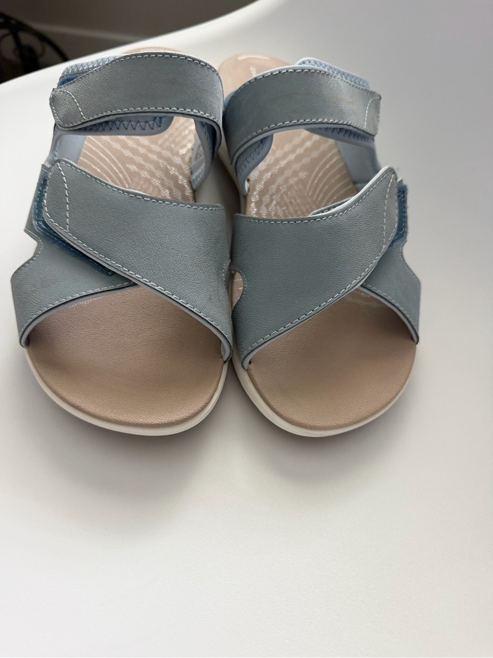 Clarks Light Blue Women's Comfort Sandals